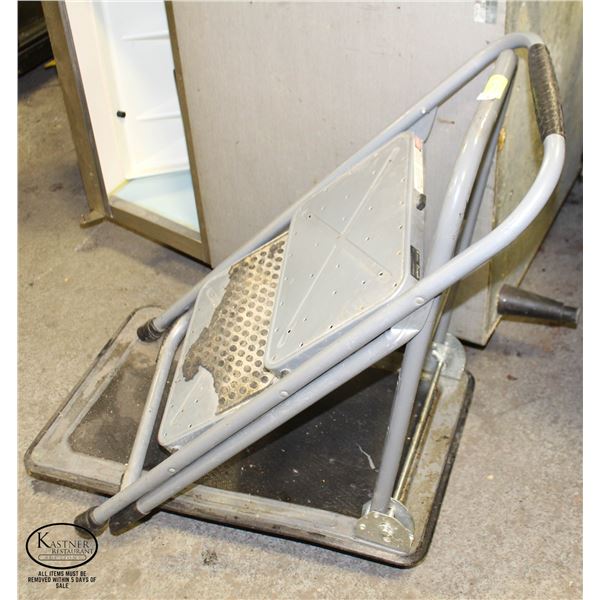 HD EQUIPMENT CART / DOLLY W/ HANDLE & 2-STEPLADDER