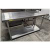 Image 1 : 5' EFI STAINLESS STEEL PREP TABLE W/ UNDERSHELF