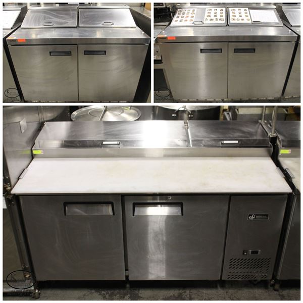 REFRIGERATED STAINLESS STEEL PREP COOLERS