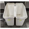 Image 1 : TWO COMMERCIAL BAKER'S DRY INGREDIENT BINS-NO LIDS
