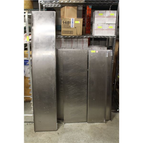 FOUR 48" X 16" JOHNSON ROSE STAINLESS STEEL