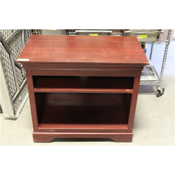 DARK CHERRY SIDE TABLE / CABINET 31.5" X 18" X 28"