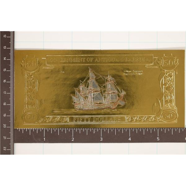 1981 GOVERNMENT OF ANTIGUA & BARBUDA 23KT GOLD