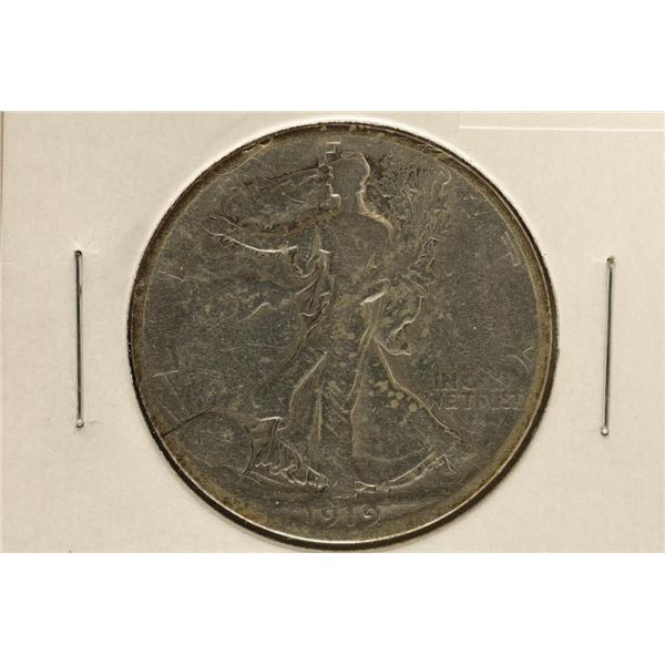1919-S WALKING LIBERTY HALF DOLLAR WATCH FOR OUR