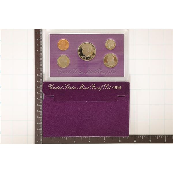 1991 US PROOF SET (WITH BOX)