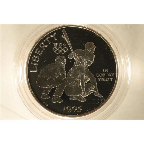 1995-S US PF OLYMPIC BASEBALL HALF DOLLAR