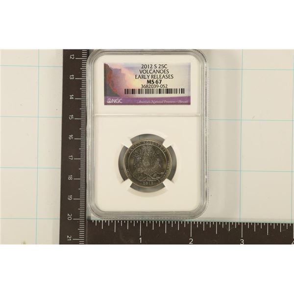 2012-S VOLCANOES QUARTER NGC MS67 EARLY RELEASES