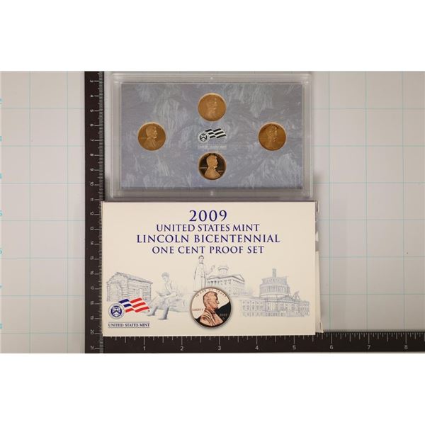 2009 LINCOLN BICENTENNIAL 4 COIN PF SET IN BOX