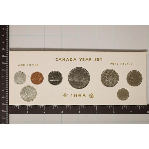 1968 CANADA YEAR SET WITH 2 SILVER COINS