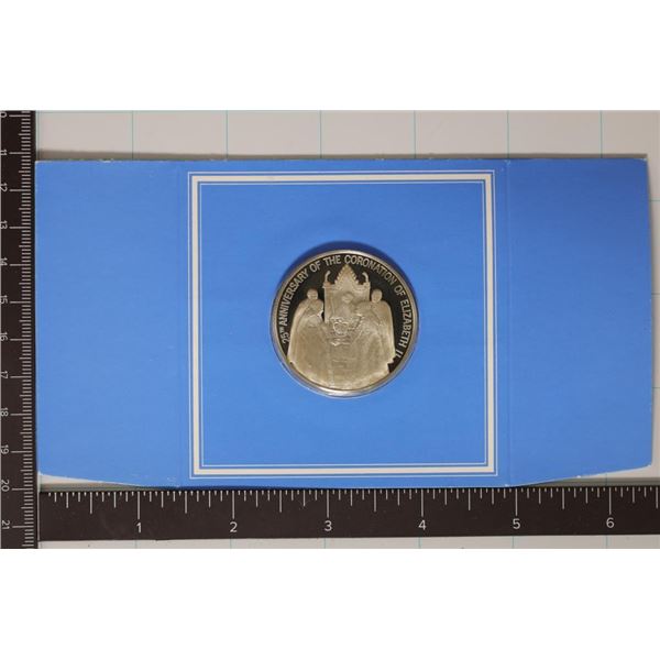 1 1/2'' STERLING SILVER PF ROUND 25TH ANNIVERSARY