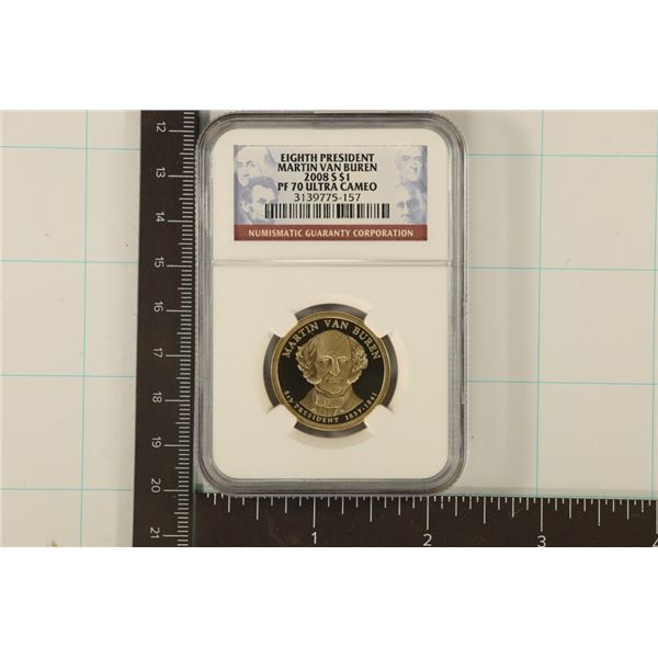 2008-S PRESIDENTIAL DOLLAR NGC PF70 ULTRA CAMEO