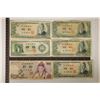 6-BANK OF KOREA BILLS: 5-100 WON & 1-1000 WON