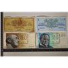 4-FINLAND BILLS: 1960'S-1 MARKKAA, 1963-5 MARKKAA,