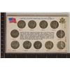 US 35% SILVER JEFFERSON WAR NICKEL SET 11 COINS