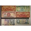 Image 1 : 6-FOREIGN BANK NOTES: FIJI $2, 1987 PERU 10 INTIS