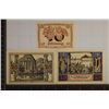 Image 2 : SET OF 3-1921 GERMAN ARNSTADT NOTGELDS 10, 25 &