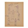 Image 1 : Lot #92: BRUCE LEE - Bruce Lee's Jeet Kune Do Center-line Theory Drawing