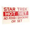 Image 3 : Lot #370: STAR TREK: THE ORIGINAL SERIES (1966-1969) - "Hot Set" Sign