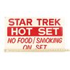 Image 4 : Lot #370: STAR TREK: THE ORIGINAL SERIES (1966-1969) - "Hot Set" Sign