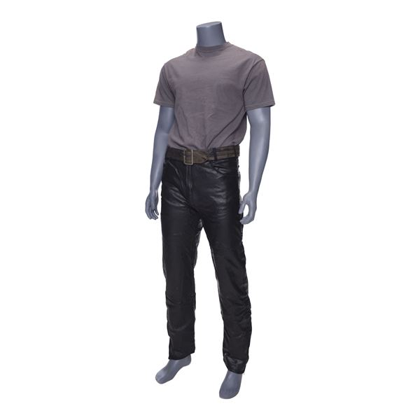 Lot #476: TERMINATOR 2: JUDGMENT DAY (1991) - The Terminator's (Arnold Schwarzenegger) Costume