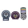 Image 1 : Lot #729: THE DARK KNIGHT (2008) - Set of Gotham Law Enforcement Patches and Badge
