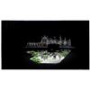 Image 1 : Lot #759: FAR AND AWAY (1992) - Hand-Painted Michael Pangrazio Burned Mansion and Pool Matte Paintin