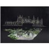 Image 2 : Lot #759: FAR AND AWAY (1992) - Hand-Painted Michael Pangrazio Burned Mansion and Pool Matte Paintin