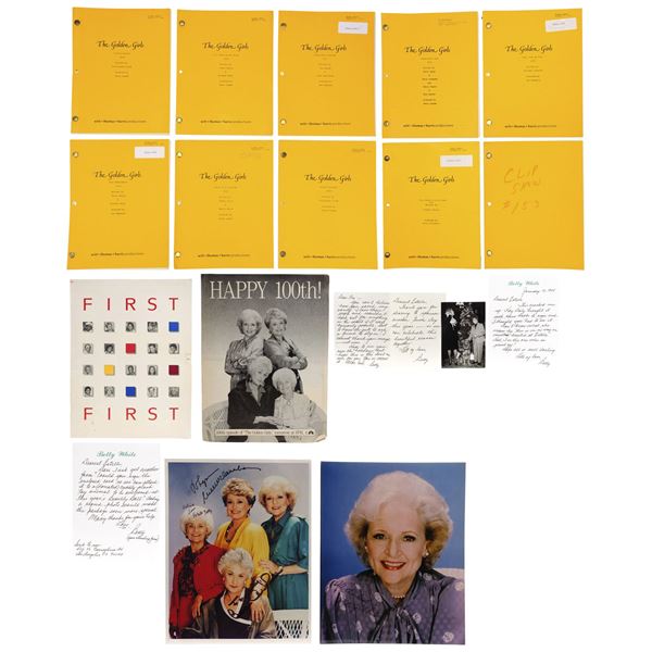 Lot #842: THE GOLDEN GIRLS (1985-1992) - Rich Weaver Collection: Betty White's Handwritten Letters t