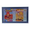 Image 2 : Lot #937: JINGLE ALL THE WAY (1996) - Framed Production-Made TurboMan Cereal and Action Figure Boxes