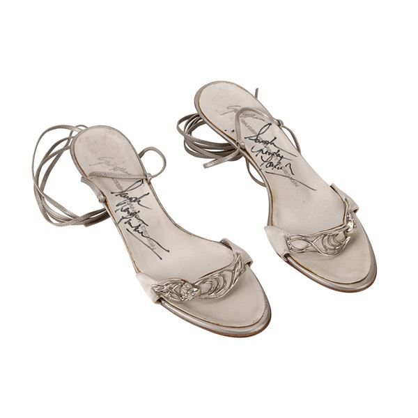 Lot #1167: SEX AND THE CITY (2008) - Carrie's (Sarah Jessica Parker) Autographed Shoes