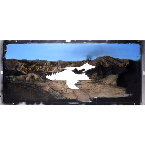 Lot #1177: SOLARBABIES (1986) - Hand-Painted Tire Town Matte Painting