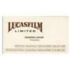Image 10 : Lot #1271: LUCASFILM - George Lucas' Business Card and Subsidiary Letterheads