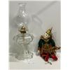 Image 1 : Vintage Oil Lamp And Japanese Handmade Finger Puppet