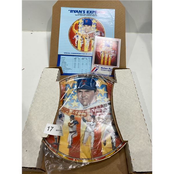 Ryans Express Commemorative Plate Brand New