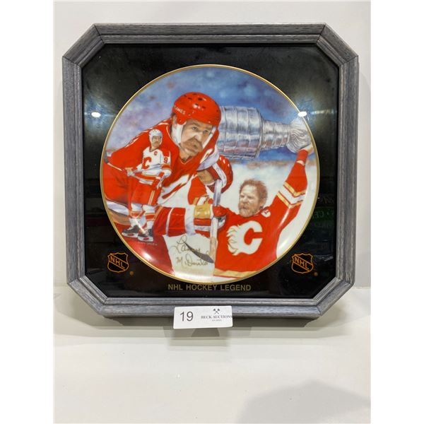 Lanny Mcdonald Signature Commemorative Plate