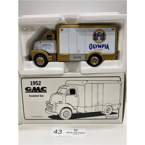 GML Insulated Van 1952 1/34 Scale "Olympia Premium Lager Beer" Die-Cast