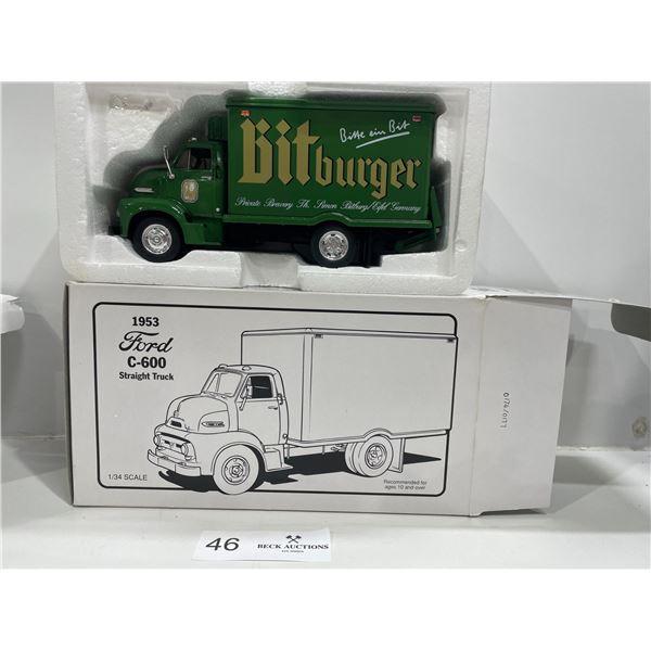 1953 Ford C-600 Straight Truck "Bit Burger" 1/34 Scale Die-Cast