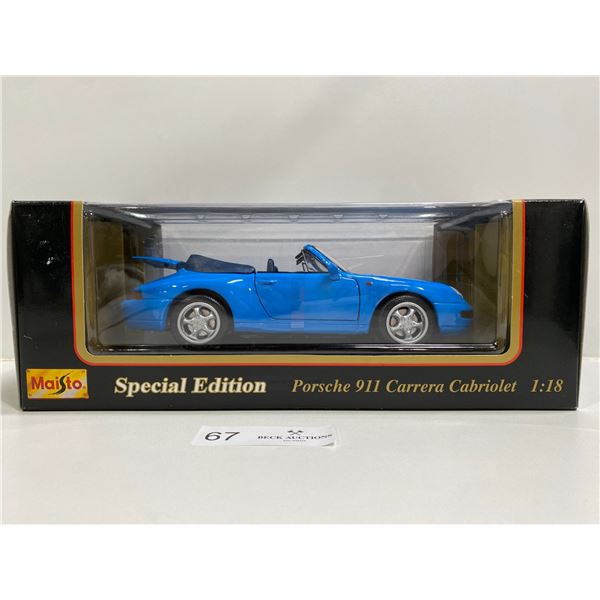Maisto Special Edition Porsche 911 Carrera Cabriolet 1:18 Die-Cast