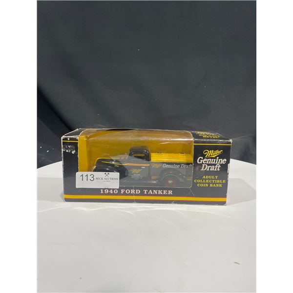 Miller Genuine Draft 1940 Ford Tanker Die-cast