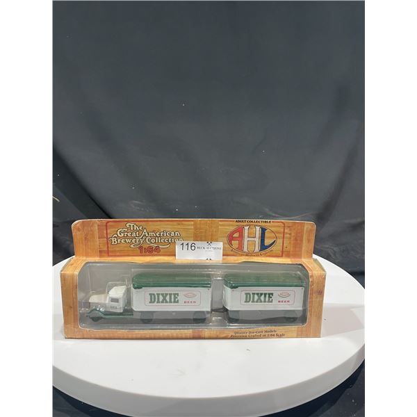 AHL Die-Cast Dixie Beer Truck 1:64 Scale