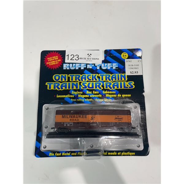 Ruff N Tuff Model Train Car On Tracks