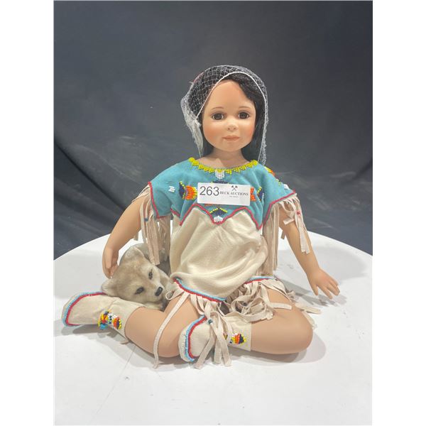 The Ashton Drake Galleries "Wisdom Of The Wolf Spirit"