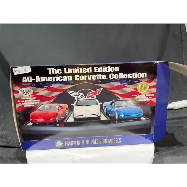 The Limited Edition All American Corvette Collection Franklin Mint Precision Models Die Cast