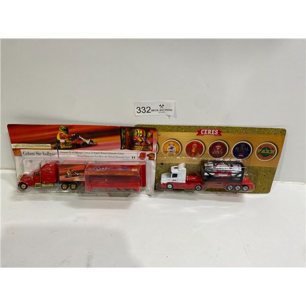 Collectible Die-Cast Foreign Beer Truck Replicas