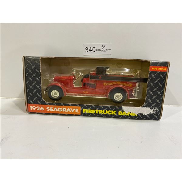 1926 Seagrave John Deer Fire Truck Die-Cast 1:30 Scale