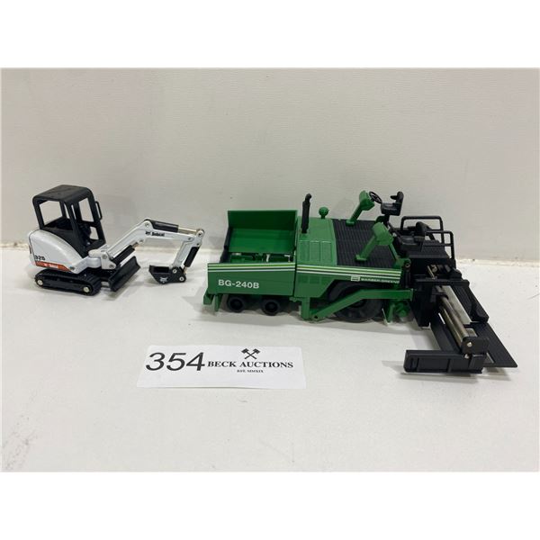 Die-Cast Model Tractor/Truck Bobcat and Barber Greene