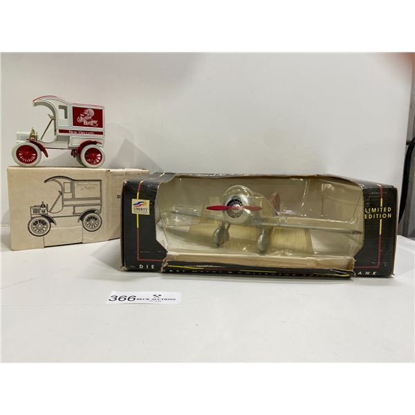 Liberty Die-Cast Airplane And Vintage Car