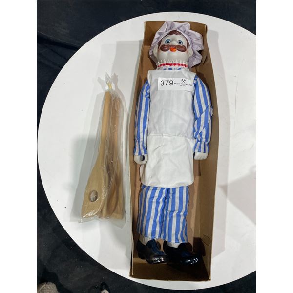 Chef Doll with Porcelain Face