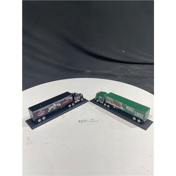 2 Die-Cast Semi Trucks
