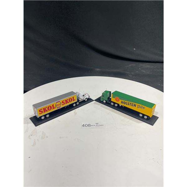 2 Collectable Die-Cast Semi Trucks